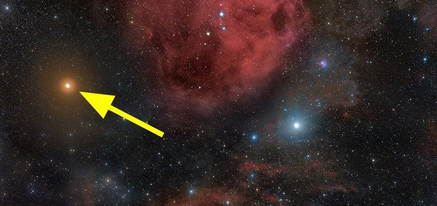 Ahli astronomi merakam ledakan gelombang graviti dari arah Betelgeuse 