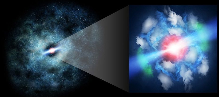 Ahli astronomi memerhatikan jet letupan dari lubang hitam supermasif dari alam semesta awal 