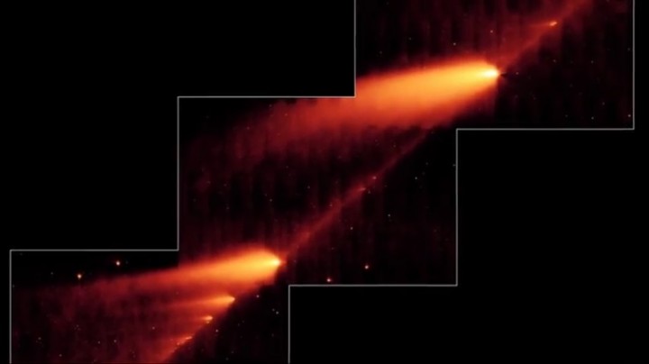 Ahli astronomi telah mencatatkan kerosakan komet yang terbang melewati Bumi 