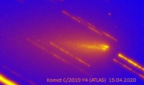 Ahli astronomi menangkap kerosakan ATLAS komet 