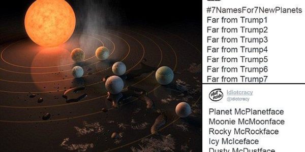 NASA bertanya bagaimana menamakan tujuh planet baru