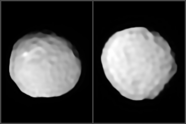 Tembakan terperinci asteroid bola golf yang menakjubkan dikeluarkan 