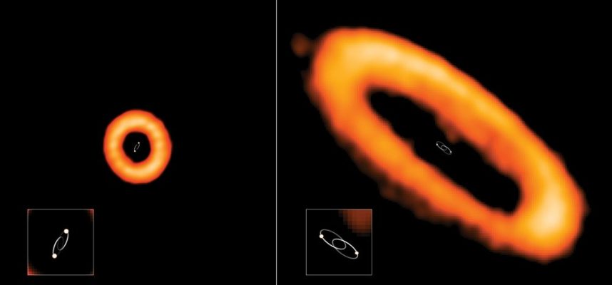 Planet yang menakjubkan berputar di sekitar bintang binari di orbit yang dipindahkan secara aneh 
