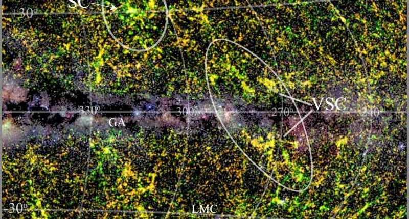 Supercluster gergasi yang ditemui di sekitar Bima Sakti 