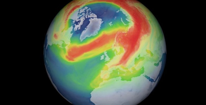 Lubang besar yang luar biasa muncul di lapisan ozon di atas Artik 